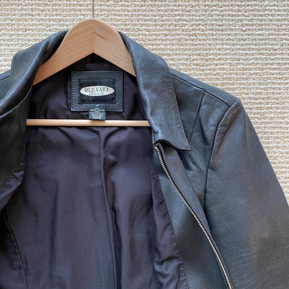 Vintage Old Navy Leather Jacket - Picture 6 of 8
